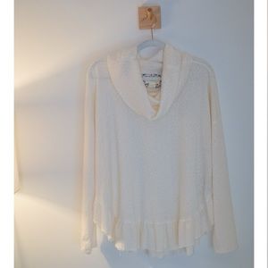 Anthropology Cream Sweater